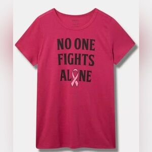 Torrid BCA No One Fights Alone Classic Fit
Signature Jersey Crew Tee NWOT